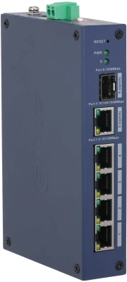 Коммутатор Dahua DH-CHS4106-4ET (L2) 4x100Мбит/с 1x1Гбит/с 1xКомбо(1000BASE-T/SFP) неуправляемый