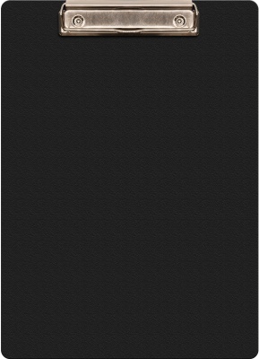 Папка-планшет Бюрократ -PD6004/BLCK A4 пластик 1.2мм черный
