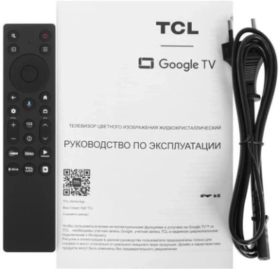 Телевизор QLED TCL 85" 85P8L (2026) Premium черный 4K Ultra HD 144Hz MEMC DVB-T DVB-T2 DVB-C DVB-S DVB-S2 USB WiFi Smart TV