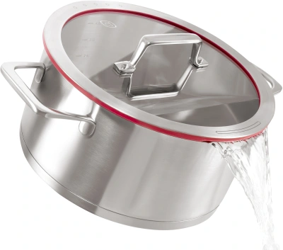 Кастрюля Rondell Verter RDS-2030 4.7л. d=24см (с крышкой) стальной