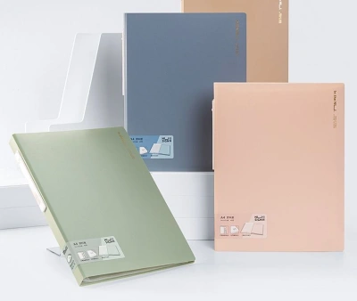 Папка с 40 прозр.вклад. Deli Nusign NS168 A4 пластик ассорти