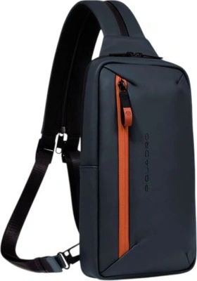 Рюкзак слинг Piquadro Corner 2.0 CA6466C2OW/BLU синий полиэстер