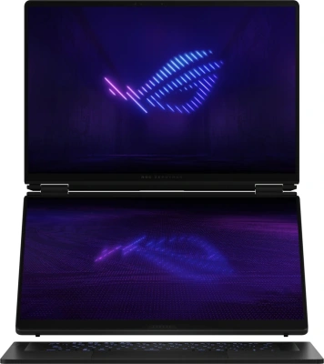 Ноутбук Asus ROG Zephyrus Duo 16 GX651AR-SR058W Core Ultra 9 386H 32Gb SSD1Tb NVIDIA GeForce RTX5070Ti 12Gb 16" OLED Touch 3K (2880x1800) Windows 11 Home dk.grey WiFi BT Cam Bag (90NR0NR2-M00260)