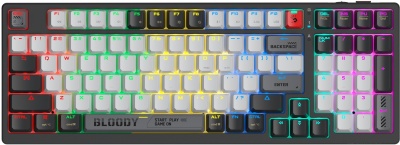 Клавиатура A4Tech WS98 механическая черный/серый USB беспроводная BT/Radio for gamer LED