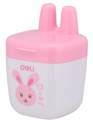 Точилка для карандашей ручная Deli ER01300 1 отверстие пластик ассорти дисплей