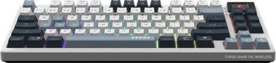Клавиатура MSI GK600 механическая белый/синий USB беспроводная BT/Radio Multimedia for gamer LED (S11-43RUP01-HH9) кабель 1.8м