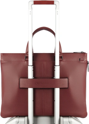 Деловая сумка мужская Piquadro Russel CA4021W137/CU с отделением для ноутбука 15.6" красное дерево натур.кожа