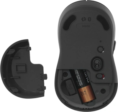 Мышь Logitech M650 графитовый оптическая 4000dpi беспров. BT/Radio USB 4but (910-006259)
