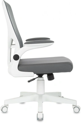 Кресло Бюрократ ASTER N-W темно-серый TW-04 Neo Grey сетка/ткань крестов. пластик пластик белый