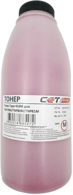 Тонер Cet 416M OSP0416M-130 пурпурный бутылка 130гр. для принтера KONICA MINOLTA Bizhub C3320i/C3350i