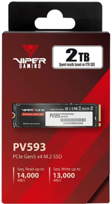 Накопитель SSD Patriot PCIe 5.0 x4 2TB PV593P2TBM28H Viper VP593 M.2 2280