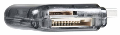 Устройство чтения карт памяти USB2.0 Buro BU-CR-110 черный