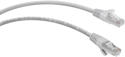 Патч-корд Cabeus PC-FTP-RJ45-CAT.6-3M-LSZH F/UTP RJ-45 вил.-вилка RJ-45 кат.6 3м серый LSZH