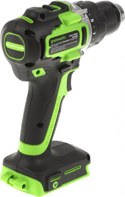 Дрель-шуруповерт Greenworks GD24DD90 аккум. патрон:быстрозажимной (3707507)