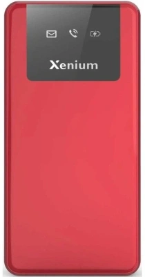 Мобильный телефон Xenium X600 красный раскладной 2Sim 2.4" 240x320 Nucleus 0.3Mpix GSM900/1800 MP3 FM microSD max32Gb