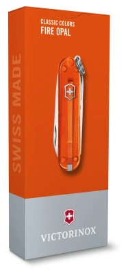 Нож перочинный Victorinox Classic SD Fire Opal (0.6223.T82G) 58мм 7функц. подар.коробка