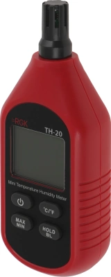 Термогигрометр RGK TH-20 портативный красный/черный (778619)