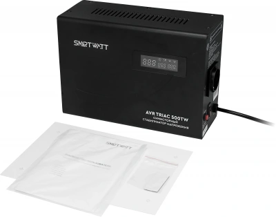 Стабилизатор напряжения Smartwatt AVR Triac 500TW 500ВА черный