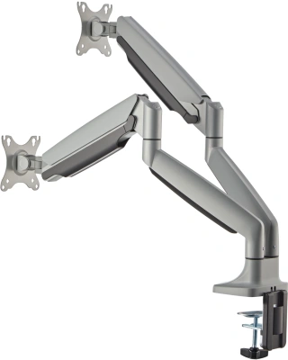 Кронштейн для мониторов ЖК Digma D-MM302D серый 17"-35" макс.15кг крепление к столешнице поворот и наклон