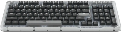 Клавиатура Logitech K98M механическая графитовый USB беспроводная BT/Radio Multimedia (подставка для запястий) (920-013040)