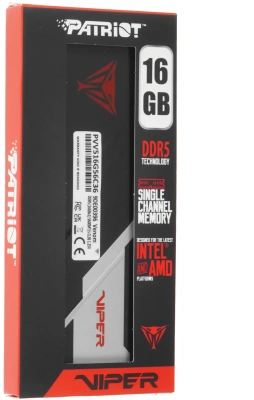 Память DDR5 16GB 5600MHz Patriot PVV516G56C36 Viper Venom RTL Gaming PC5-44800 CL36 DIMM UDIMM 288-pin 1.25В kit с радиатором Ret