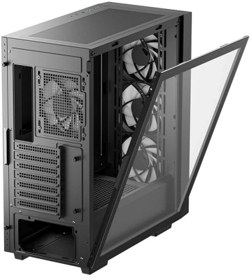 Корпус Deepcool CC560 ARGB V3 черный без БП ATX 2x120mm 4x140mm 1xUSB3.0 audio bott PSU