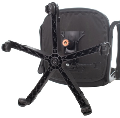 Кресло игровое Zombie Game 17 черный ткань/эко.кожа крестов. пластик