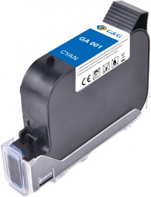 Картридж струйный G&G GA-001C голуб.пигм. (42мл) для G&G GG-HH1001 с чипом