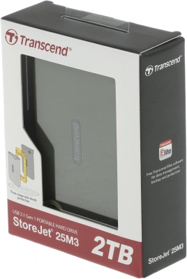 Жесткий диск Transcend USB3.0 2TB TS2TSJ25M3G StoreJet 25M3 (5400rpm) 2.5" зеленый