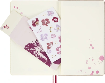 Блокнот Moleskine LIMITED EDITION SAKURA LESU09QP060 Large 130х210мм обложка текстиль 176стр. линейка твердая обложка розовый 2026