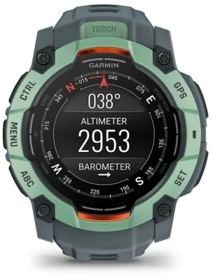 Смарт-часы Garmin Instinct 3 1.3" AMOLED корп.бирюзовый рем.бирюзовый (010-03020-01)