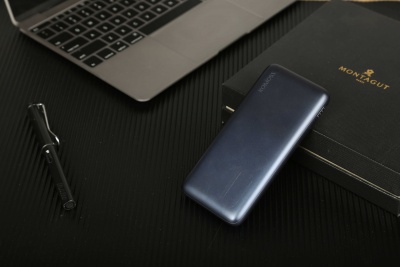 Мобильный аккумулятор Romoss WSL10 10000mAh 3A 2xUSB беспроводная зарядка синий