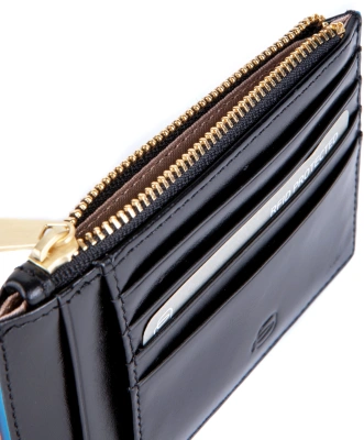 Чехол для кредитных карт Piquadro Blue Square PP6659B2R/N черный натур.кожа