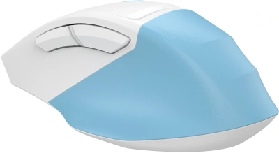 Мышь A4Tech Fstyler FG45CS Air2 голубой/белый оптическая 2000dpi silent беспров. USB для ноутбука 7but (FG45CS AIR2 USB (ICY BLUE))