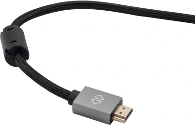Кабель аудио-видео Digma HDMI (m)/HDMI (m) 1.5м. феррит.кольца позолоч.конт. черный (D-HDMI-2FF-V2.0-1.5M)