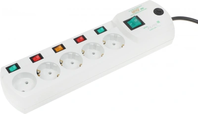 Сетевой фильтр Most ERG 5м (5 розеток) белый (коробка)