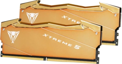 Память DDR5 2x32GB 6000MHz Patriot VXA564G6030K Viper Xtreme 5 Aurum RTL Gaming PC5-48000 CL30 DIMM UDIMM 288-pin 1.35В dual rank с радиатором Ret