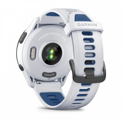 Смарт-часы Garmin Forerunner 265 33мм 1.3" AMOLED корп.черный/белый рем.белый (010-02810-11)