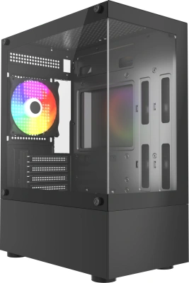 Корпус Accord ACC-285-02B черный без БП mATX 5x120mm 1xUSB2.0 1xUSB3.0 audio