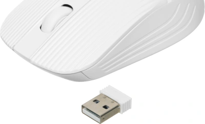Мышь Оклик 509MW white белый оптическая 1600dpi беспров. USB для ноутбука 4but (1885186)
