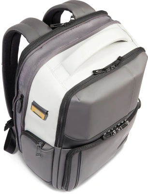 Рюкзак мужской Piquadro Wollem Rubber CA6239W129W/GRN серый/черный полиуретан