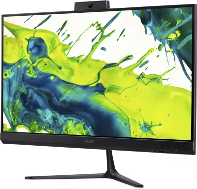 Моноблок Acer Aspire C24B-GMTL 23.8" Full HD Core Ultra 5 115U (1.5) 16Gb SSD512Gb Graphics Eshell GbitEth WiFi BT клавиатура мышь Cam черный 1920x1080