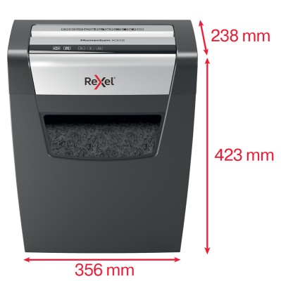 Шредер Rexel Momentum X312 (секр.P-3) фрагменты 12лист. 23лтр. скрепки скобы