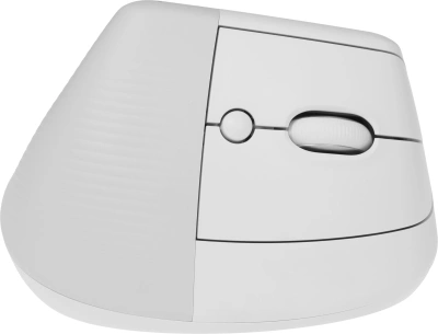 Мышь Logitech Lift белый оптическая 4000dpi silent беспров. BT/Radio USB для ноутбука 5but (910-006486)