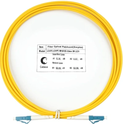 Патч-корд Cabeus FOP(S)-9-LC-LC-3M 1x9/125 OS2 LC-LC 3м LSZH желтый