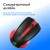 Мышь Оклик 485MW черный/красный оптическая 1600dpi беспров. USB для ноутбука 3but (997828)