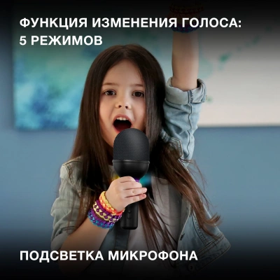 Микрофон беспроводной Hyundai H-MIC101 черный