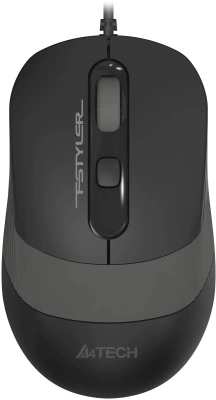 Мышь A4Tech Fstyler FM10ST серый/черный оптическая 1600dpi silent USB для ноутбука 3but (FM10ST GREY)