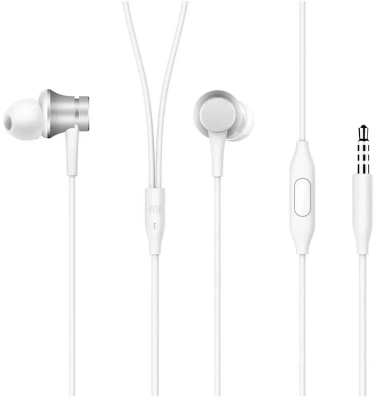 Гарнитура внутриканальные Xiaomi In-Ear 1.25м белый проводные в ушной раковине (ZBW4355TY)