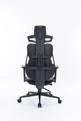 Кресло Cactus CS-CHR-DUO-GYBK серый/черный с подголов. крестов. сталь пластик черный